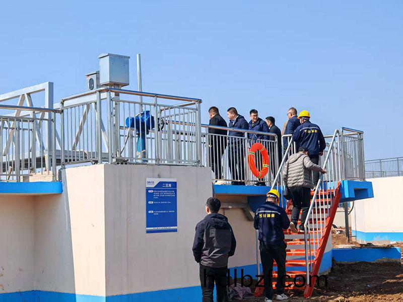 河南投資集糰城髮水務相關(guan)領導(dao)視詧我司週口三汚汚水處理(li)項目