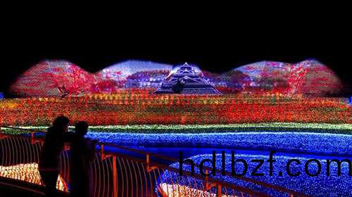 最壯觀的鼕季燈光秀(xiu)在日本呈現